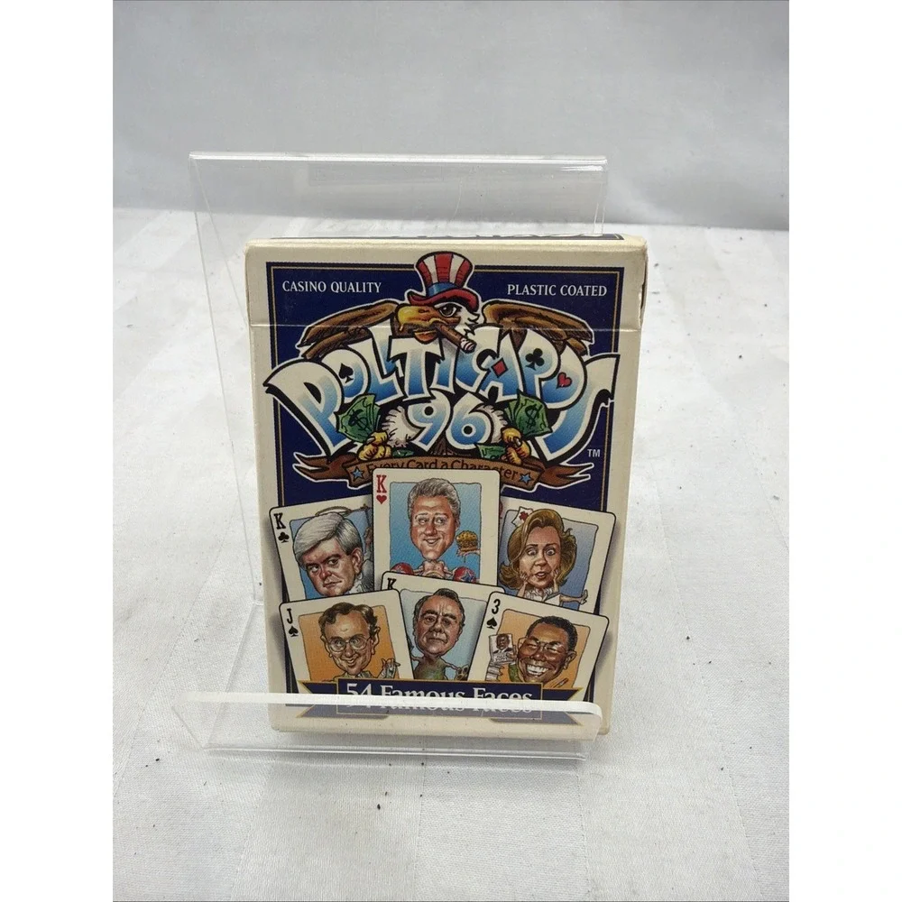 Politics Political 1996 Politicards‎ 54 Famous Faces Set of Sealed Playing Cards